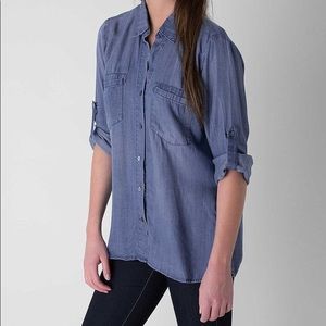 Just Living Chambray Stone Washed Shirt